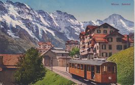 AK Mürren Bahnhof - stazione ferroviaria 1929