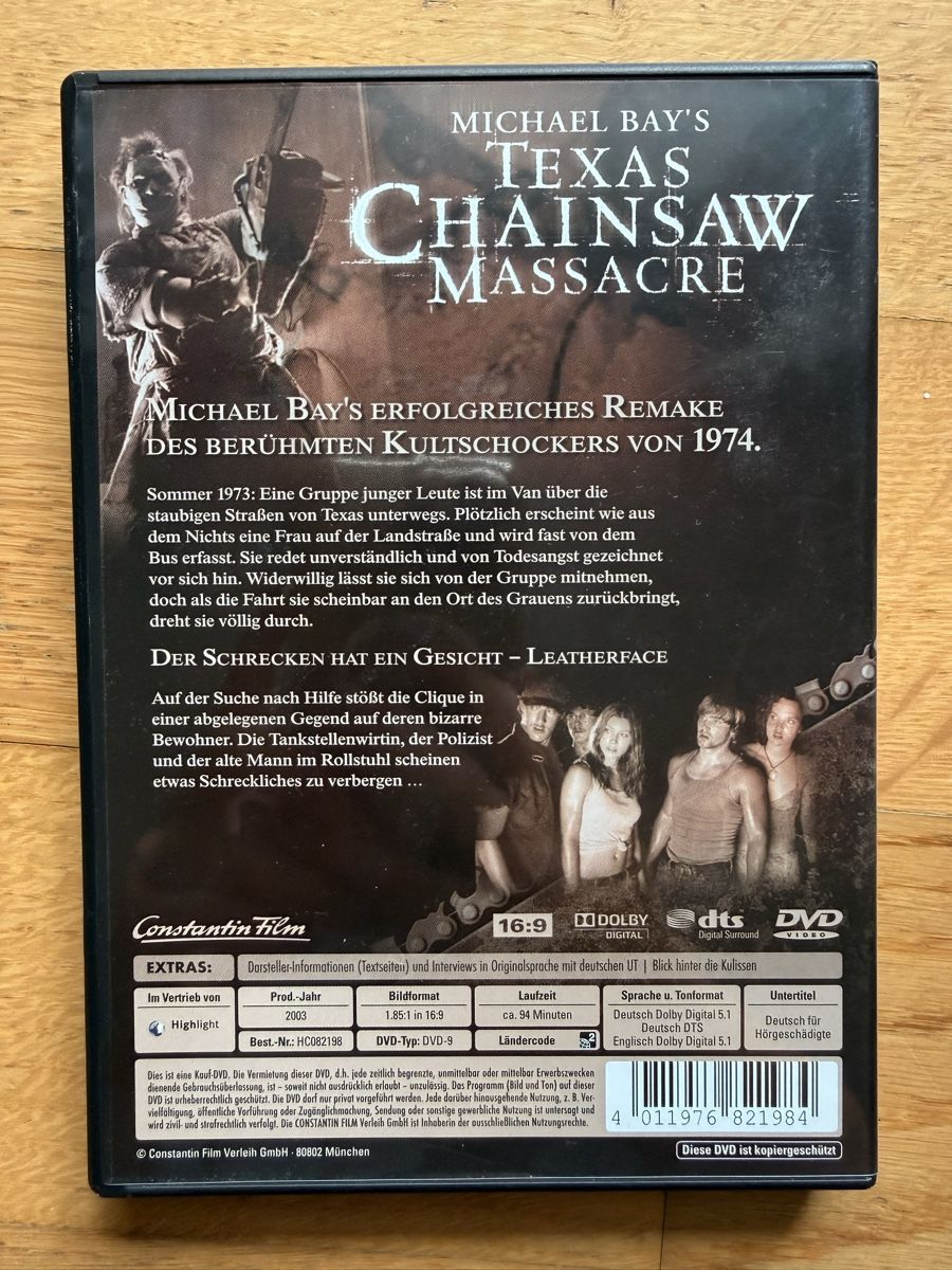 Alle DVDs: Texas Chainsaw Massacre - DVD – Gebraucht aus Kölliken von nerdorado 1