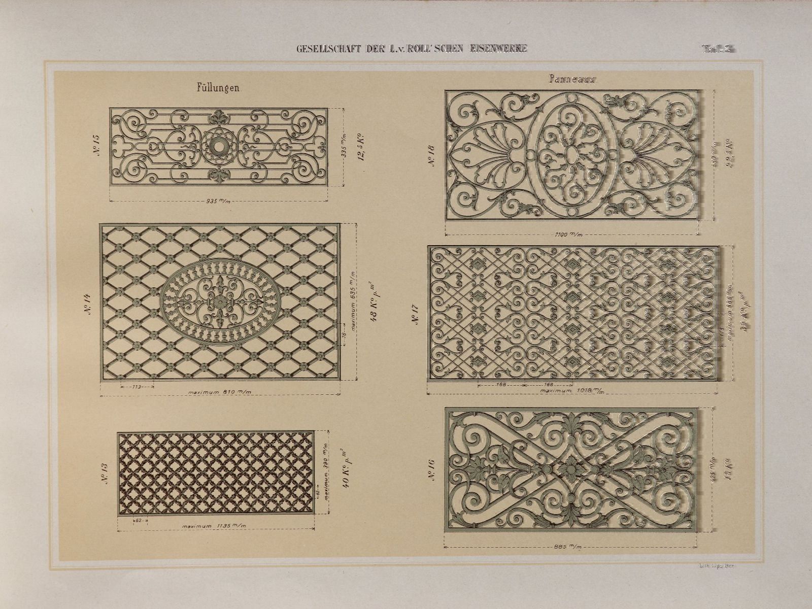 Bücher: ORNAMENT-GESELLSCHAFT VON ROLL,CLUS,1902 – Gebraucht aus Guensberg von Herzaktion 3