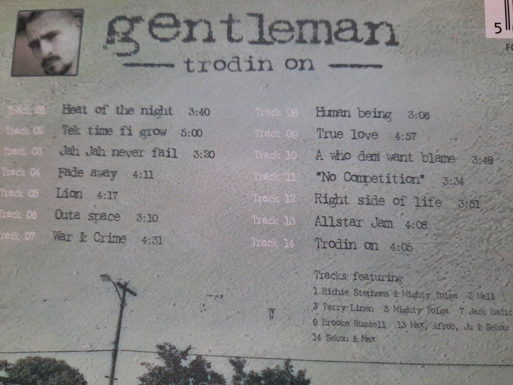 CDs: CD Gentleman - trodin on – D'occasion à Pully par bro_n52j 2