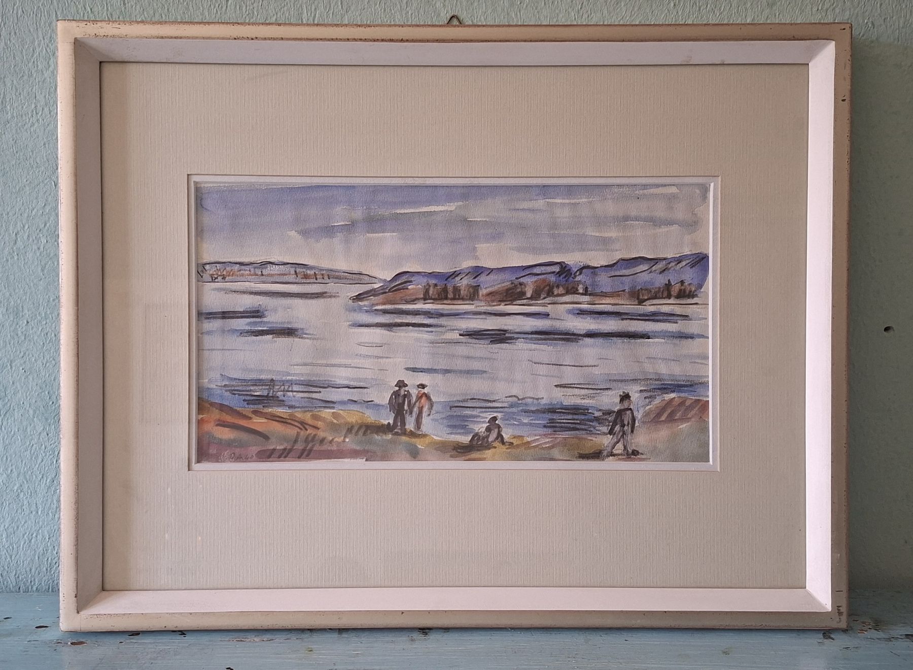 Dipinti: Oskar Althaus, Aquarell, 1908-1965, Schweiz – Usato da Liestal venduto da Abimos 1