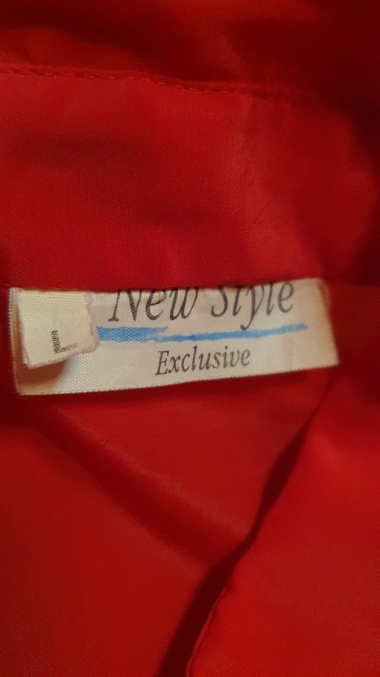 Chemisiers: Rote Satinbluse Gr. 40 Wickeloptik – D'occasion à Wald ZH par CapLux 7