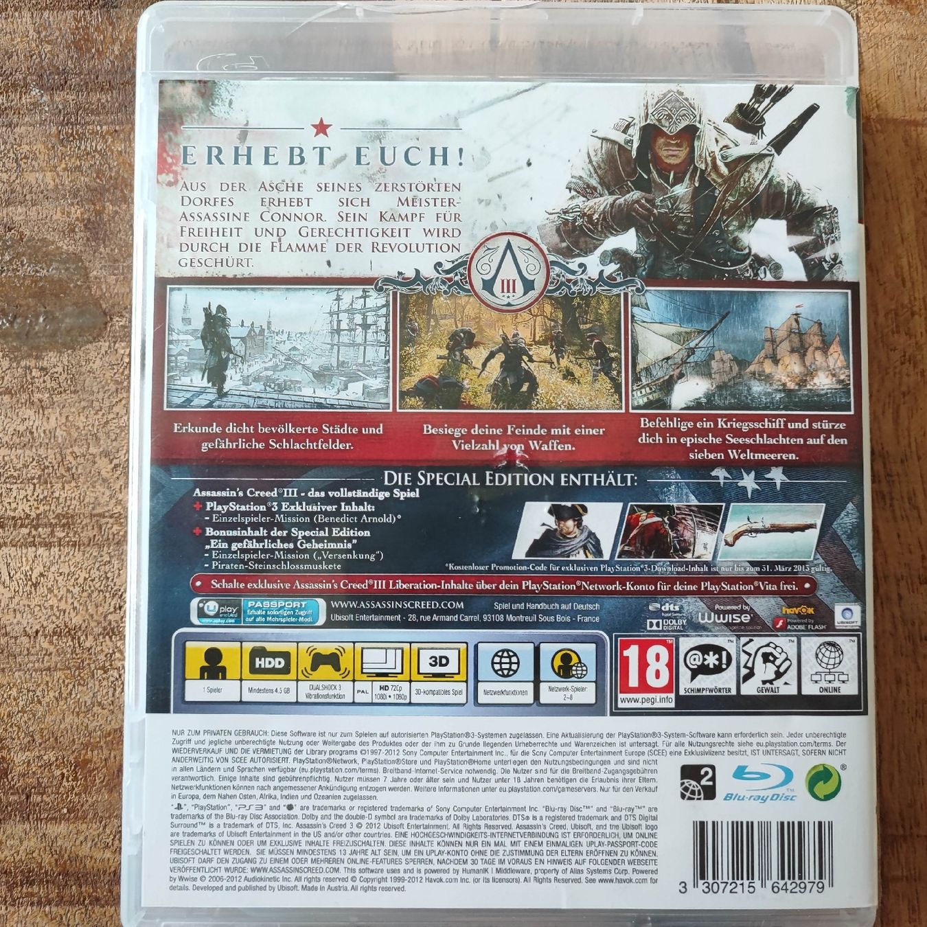 Sony Giochi: Assassin's Creed III - Limited Edition - PS3 – Usato da Dübendorf venduto da kb86_MOVIE 1