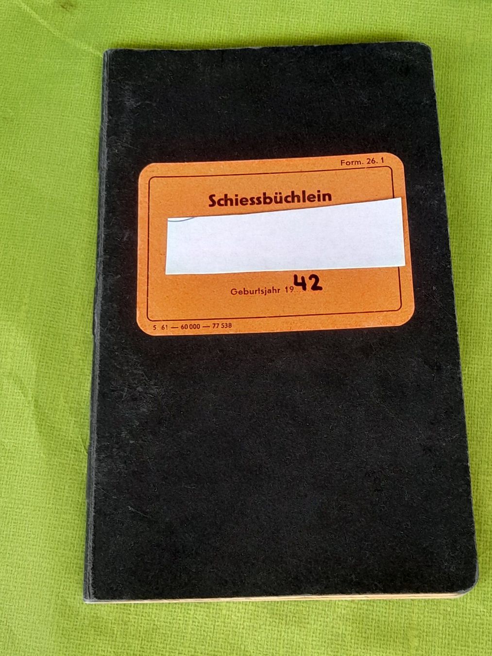 Documenti: *Schiessbüchlein(Pistolen) – Usato da Aeschi b.Spiez venduto da 52_wochen