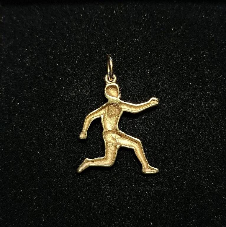Ciondoli: Läufer, Trailrunner aus 24k Geldgold – Usato da Rickenbach SZ venduto da Pinguin73 1