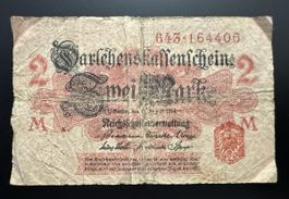 Reichsbanknote 1914 Zwei Mark 