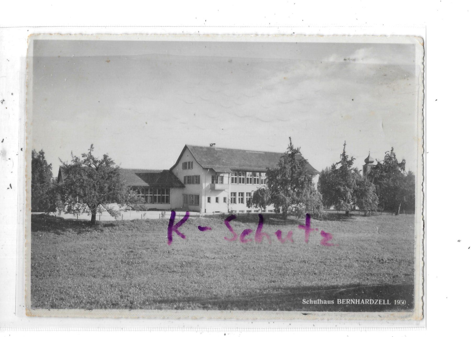 Cartoline postali: SG Bernhardzell  Schulhaus – Usato da Schocherswil venduto da Wilare