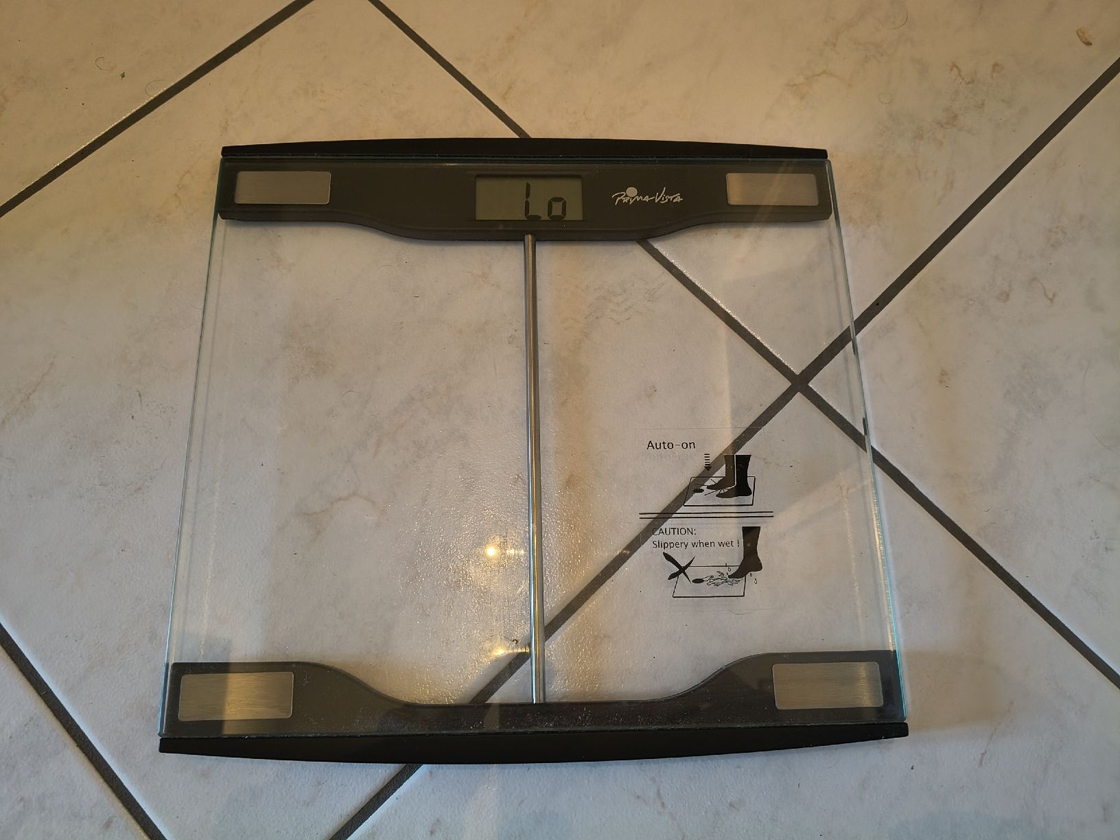 Personenwaagen: Glass Personal Scale Silver Used - needs a battery – Gebraucht aus Zürich von TrainLine 1