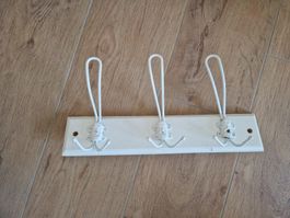 Garderobenleiste Holz weiss