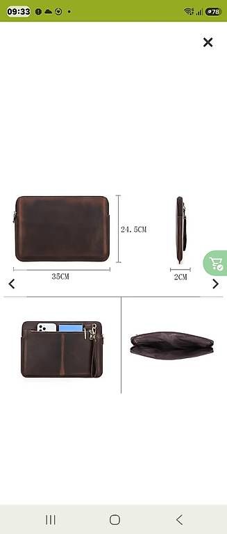 Sacs: Laptop / Notebook Ledertasche braun – Neuf (Voir description) à Dietikon par Agiraffe 3