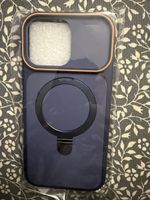 Coque  iPhone 16 pro Max bleue avec support neuf 