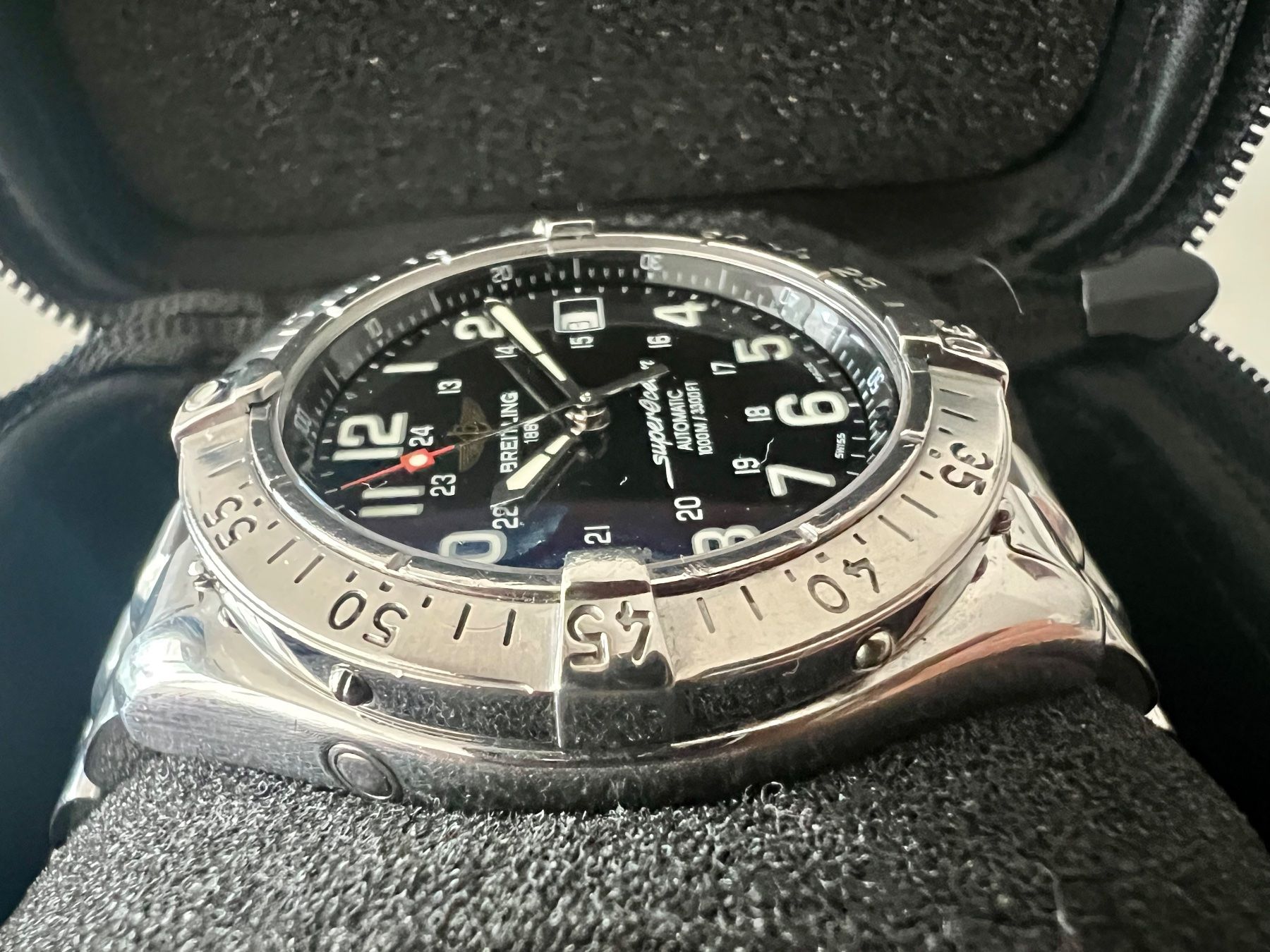 Breitling Orologi: BREITLING Superocean 1000 Automatic, A17340 + service box – Usato da Le Mont-sur-Lausanne venduto da LycaGallery 5