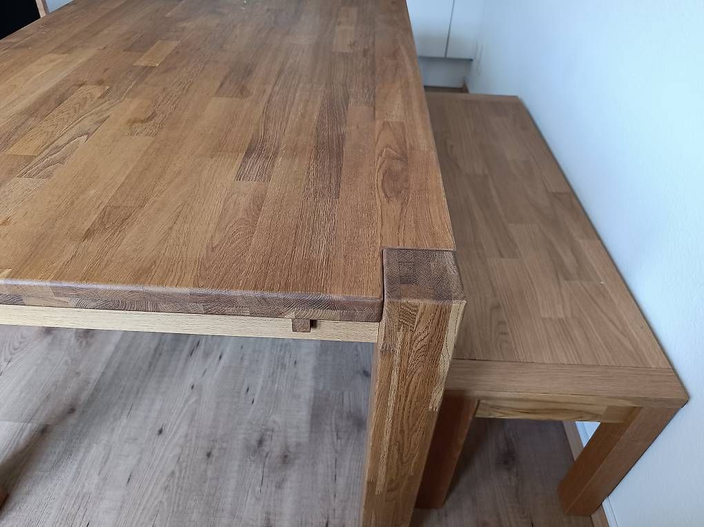 Tavoli: Tisch mit Bank Massivholz – Usato da Mollis venduto da GordoCojones 2