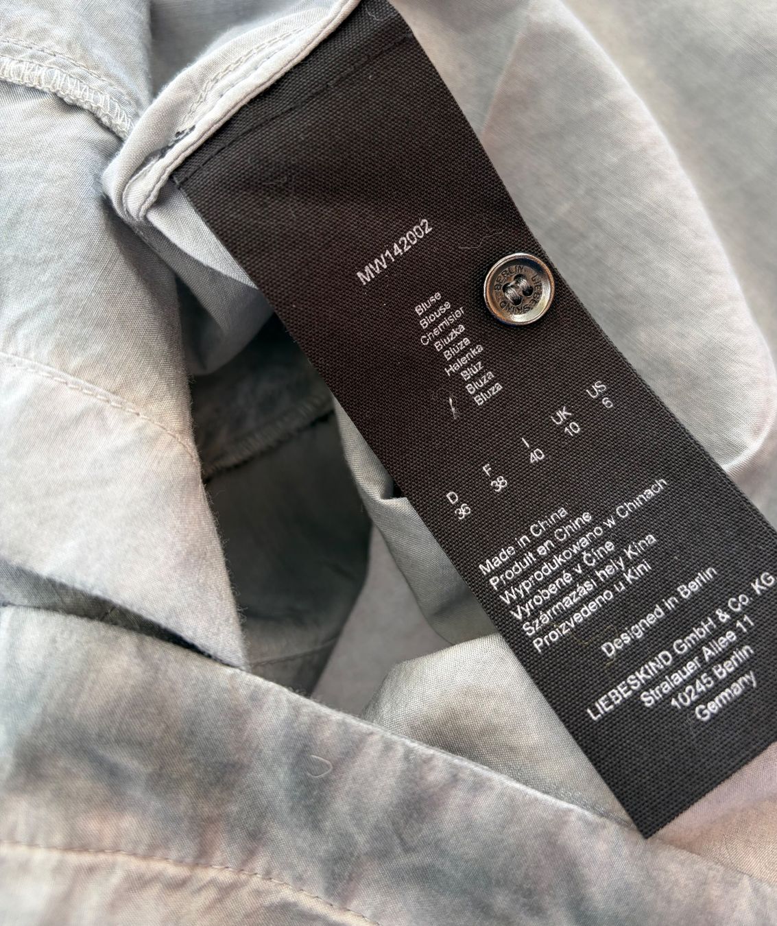 Liebeskind Camicette: Liebeskind Bluse mit Seide Gr.36 – Usato da Unterägeri venduto da Jutka_04 5