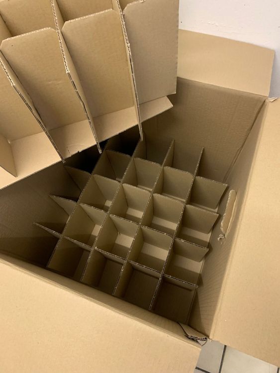 5 Stück Umzugskarton Trennwände - Anpassbares Trennsystem Für Gläser & Zerbrechliches