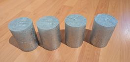 4 silberne Kerzen