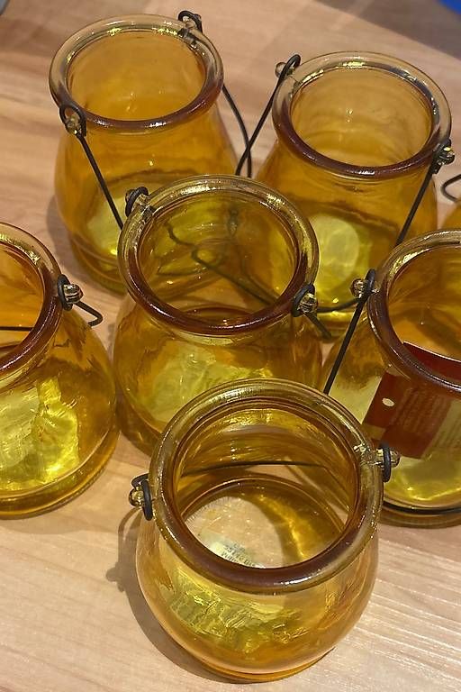 Verres: Teelichter Gläser gelb – Neuf (Voir description) à Grafenried par hollywoodprincess 1