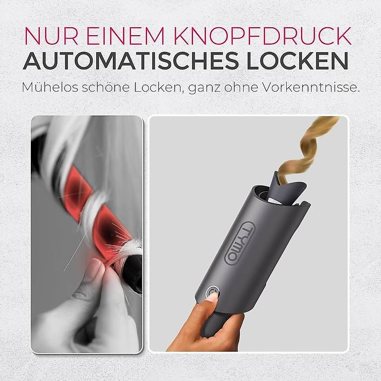 Piastre & Arricciacapelli: TYMO TYMO CURLPRO Automatisch rotierender Lockenstab – Nuovo (secondo la descrizione) da Kreuzlingen venduto da Best-Deal-Oase 1
