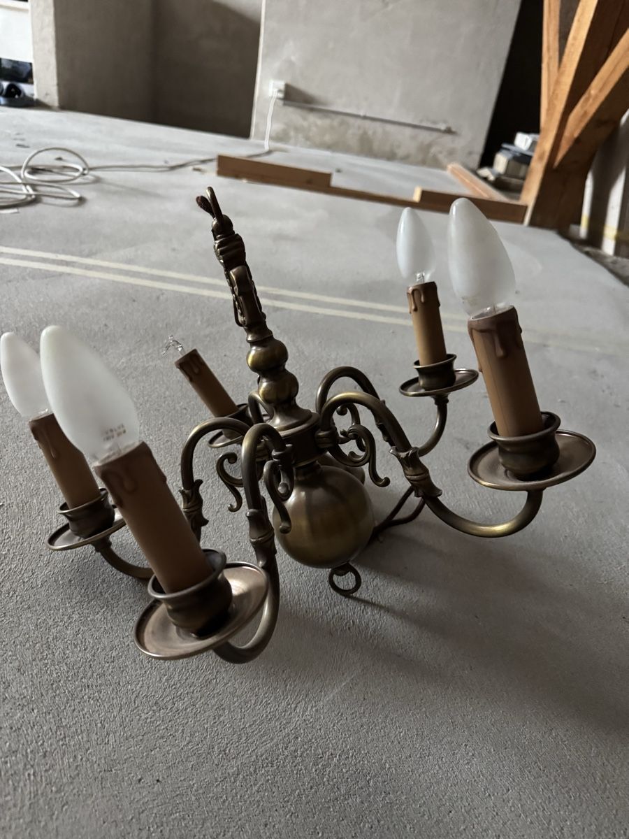 Lampade: Antike Messing-Kronleuchter, verschiedene Grössen – Usato da Rüti ZH venduto da Spreisig 6