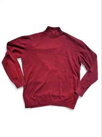 Vintage Lacoste Red Turtleneck Sweater