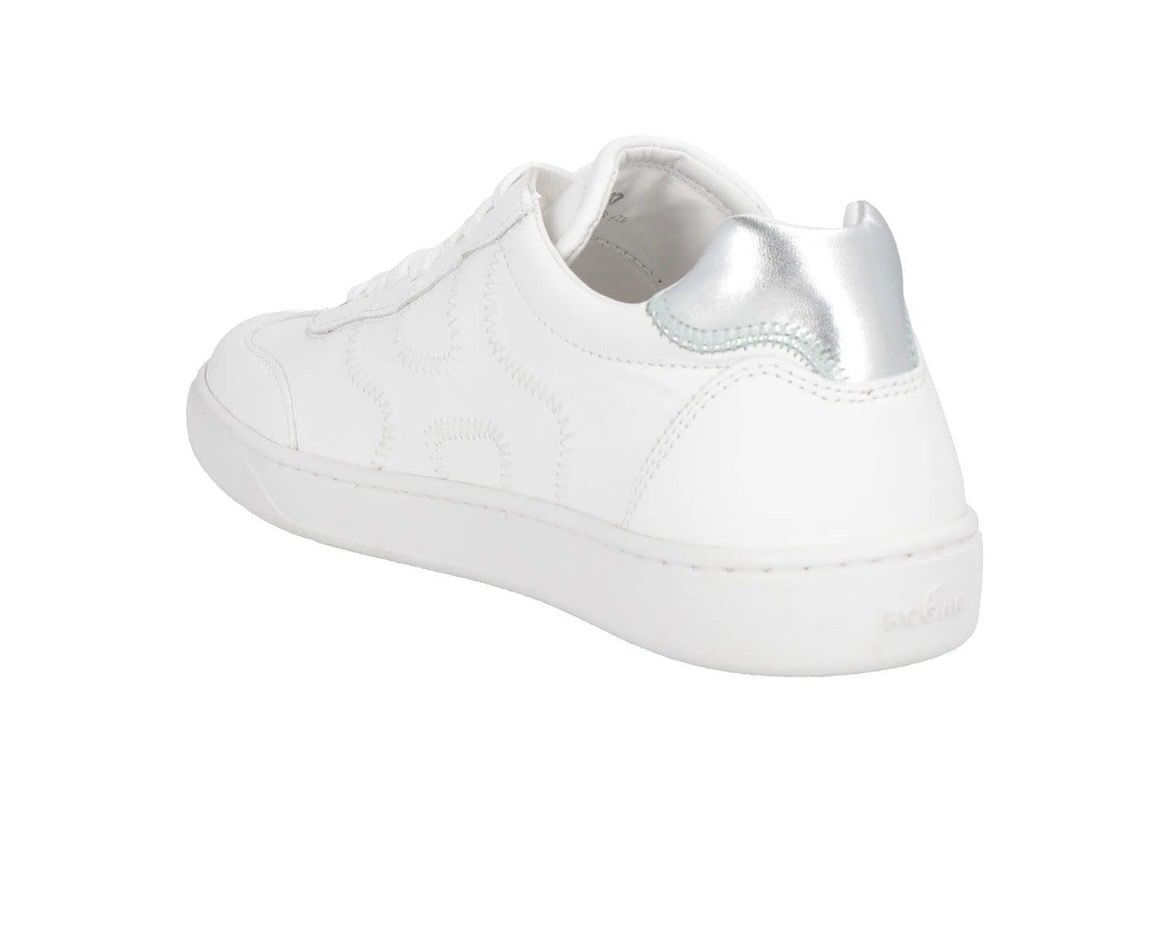Hogan Scarpe da donna: HOGAN Baskets Blanches T.36.5 Cuir Détails Argentée – Usato da Pully venduto da rosipa 2