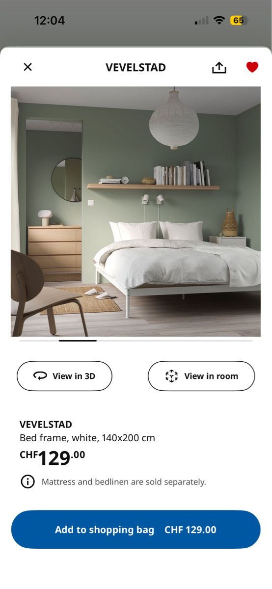 Lits: IKEA bed and mattress NEW – Neuf (Voir description) à Zürich par blackblack 4