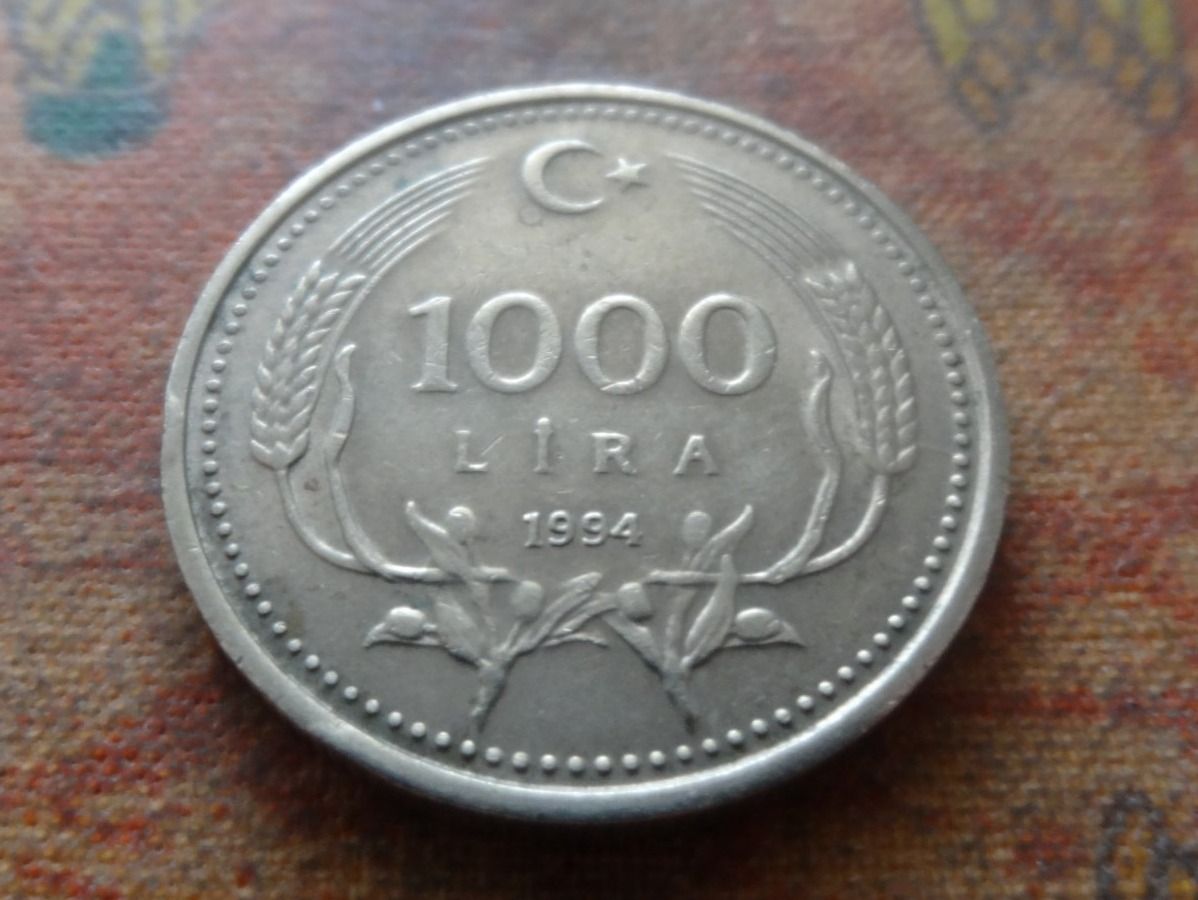 Tutti le monete: TURQUIE  1000 Lira  1994 – Usato da Romanel-sur-Lausanne venduto da Swift13