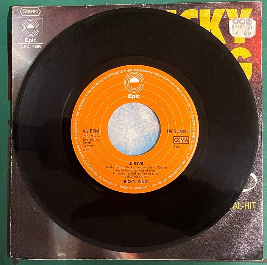 Dischi in vinile: Single: RICKY KING - La Reve – Usato da Frenkendorf venduto da Yard-Sale-2000 1
