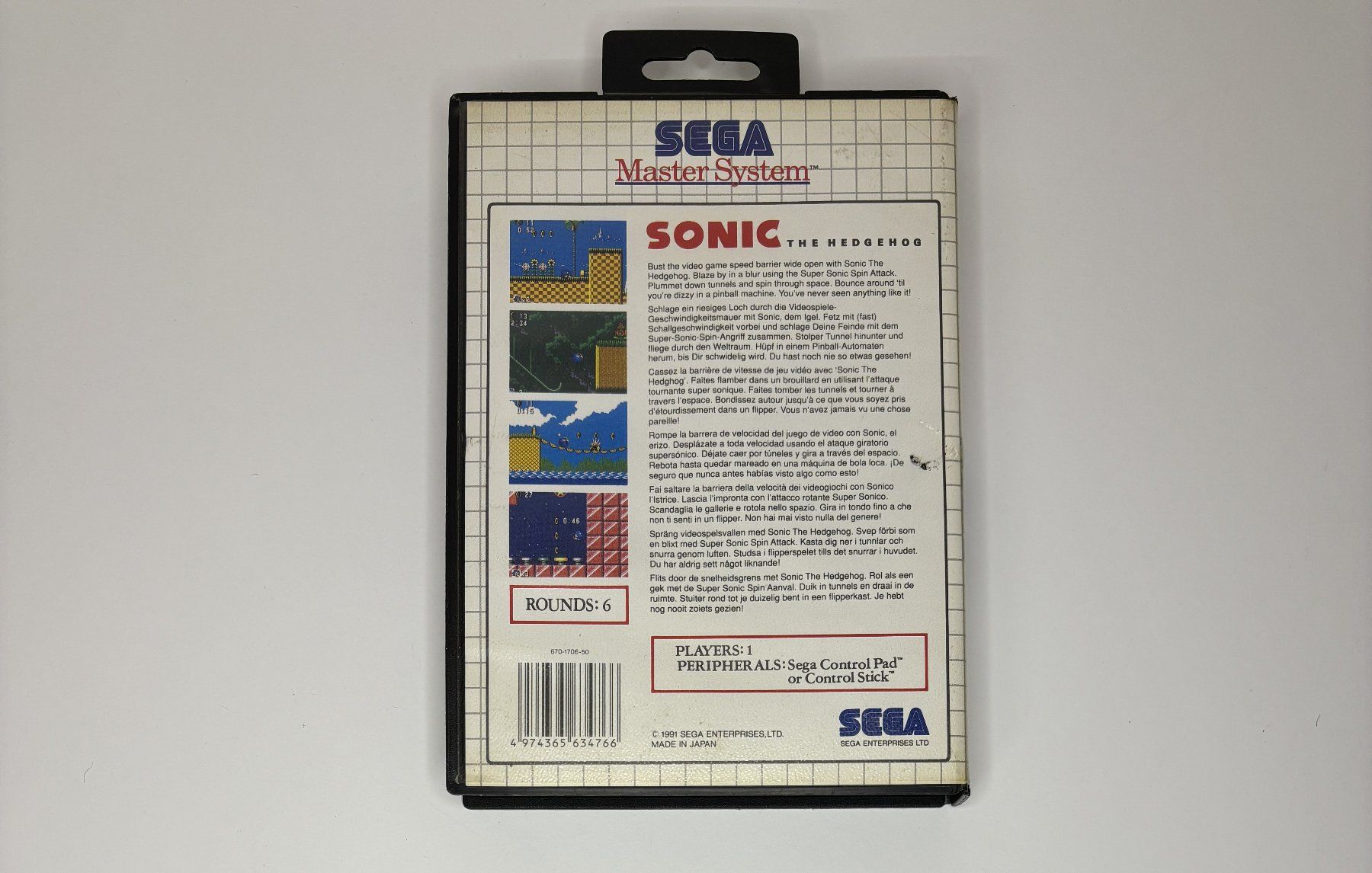 Sega Spiele: SMS - Sonic the Hedgehog – Gebraucht aus Allschwil von Bullach 2