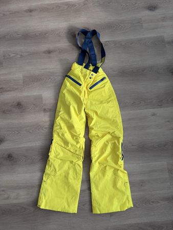 Pantalon de ski  jaune vif avec bretelles ajustable taille S