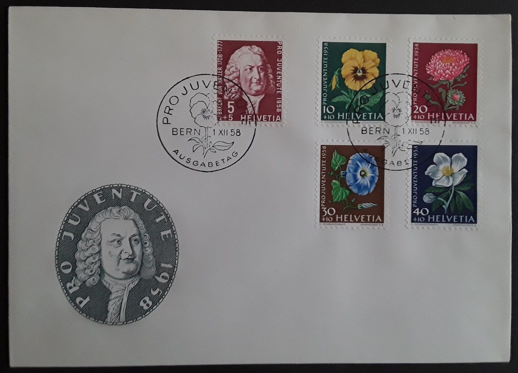 Tous les timbres: 1957-1959: Pro Juventute 3 FDC – D'occasion à Walperswil par Tcheidi 1