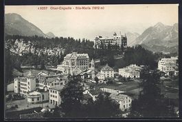 Ober-Engadin, Teilansicht mit Sils Maria