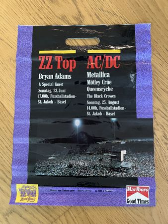 Ticketcorner Plastiktasche Konzertsommer 1991 !