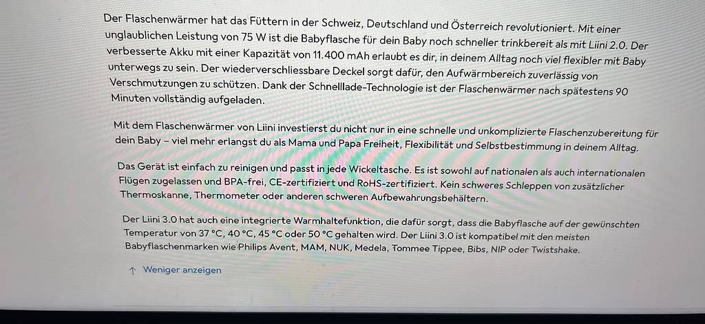 Tutte le macchine: LIINI Flaschenwärmer 3.0 – Usato da Wetzikon ZH venduto da Spikione 4