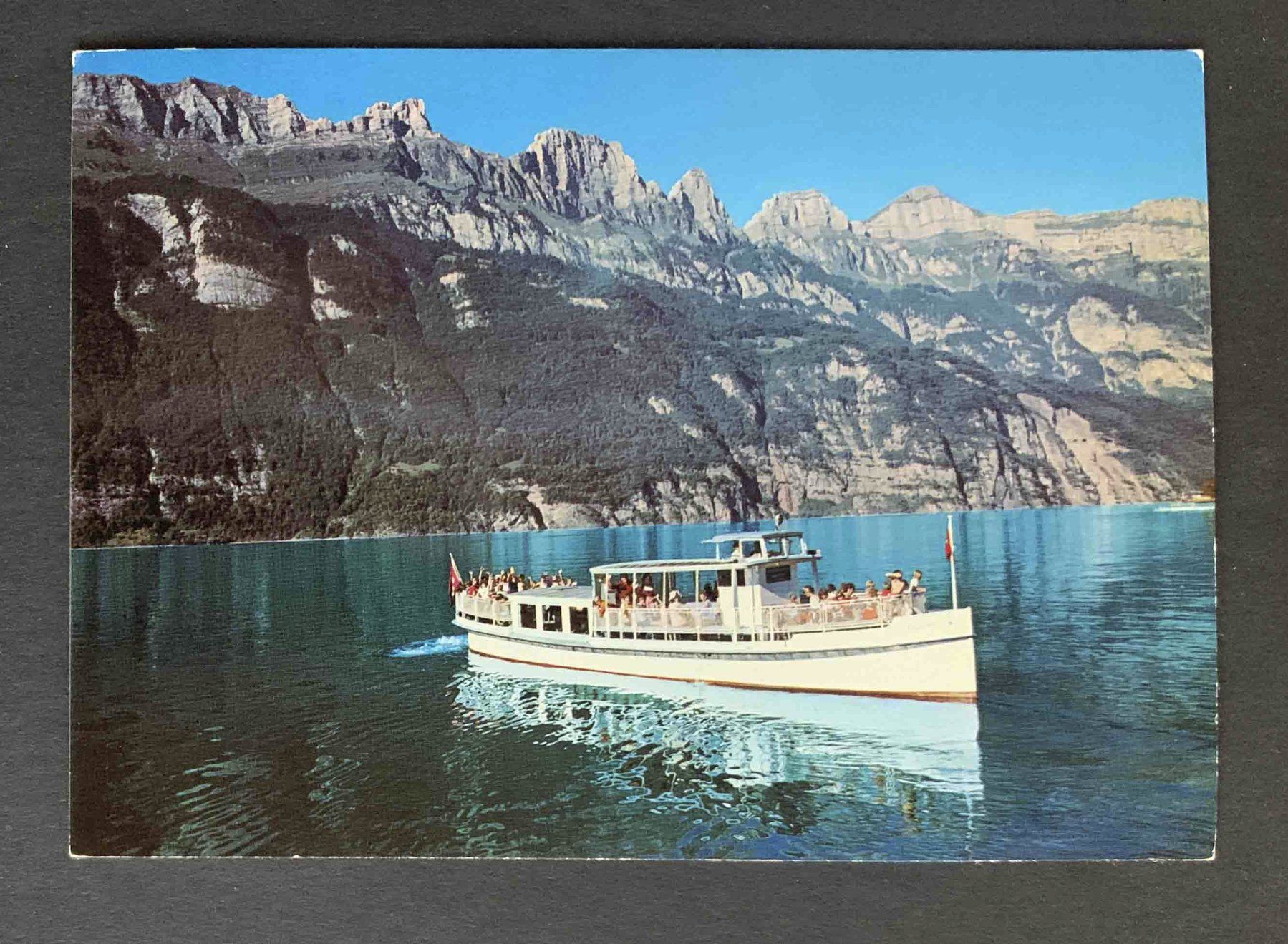 Cartoline postali: AK Schiffbetriebe Quinten am Walensee – Usato da Goldau venduto da artelier1