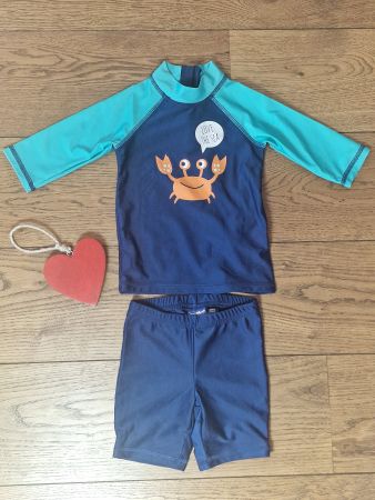 Badeset Junge blau türkis Grösse 86/92 top Zustand