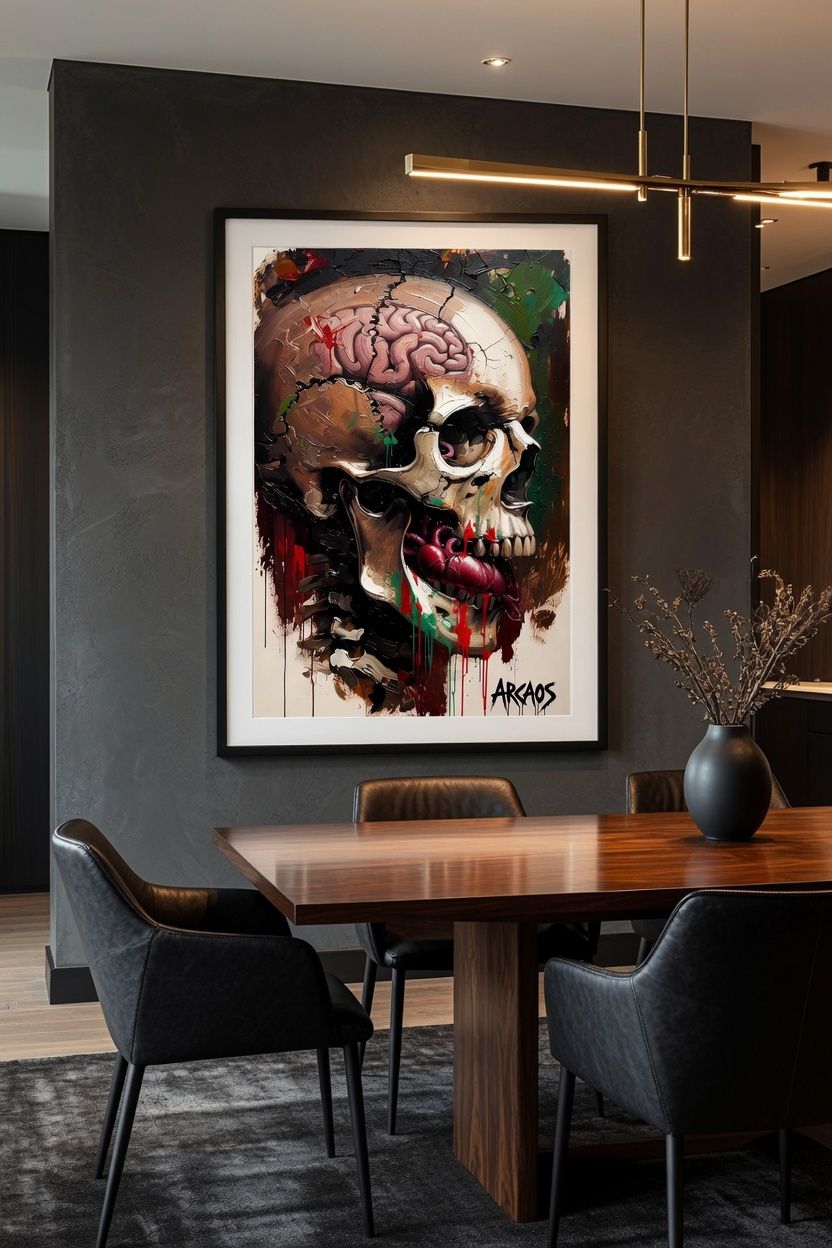 Dipinti: "BRAIN SKULL BLOODS" – Nuovo e nell'imballaggio originale da Bellinzona venduto da ARCAOS.ART 1