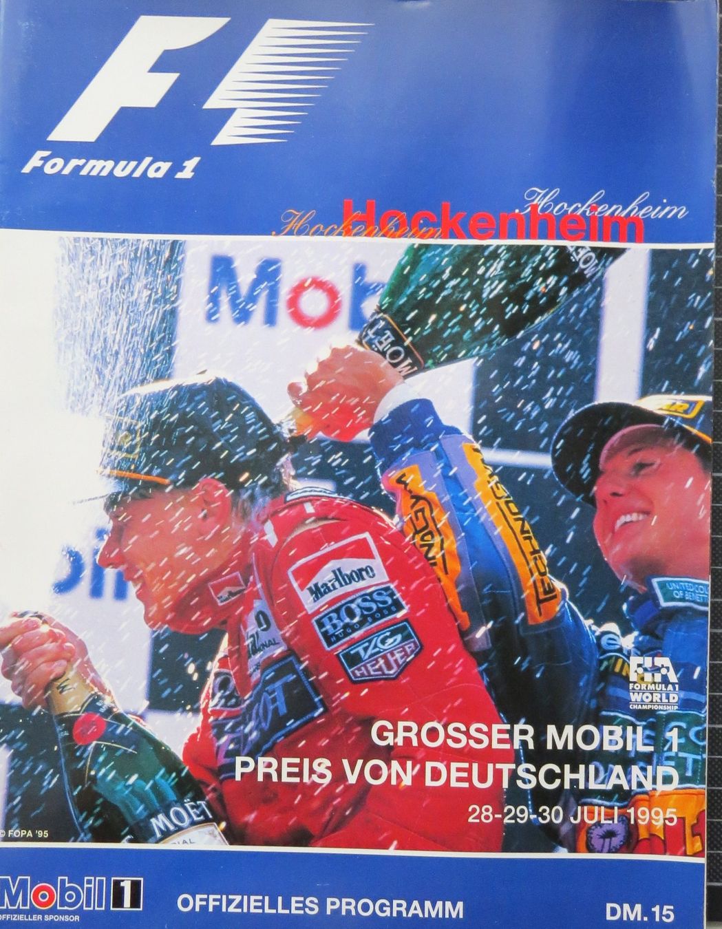 Documenti: Programm Formel 1 in Hockenheim von 1995 – Usato da Ettingen venduto da campione_1