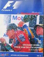 Programm Formel 1 in Hockenheim von 1995