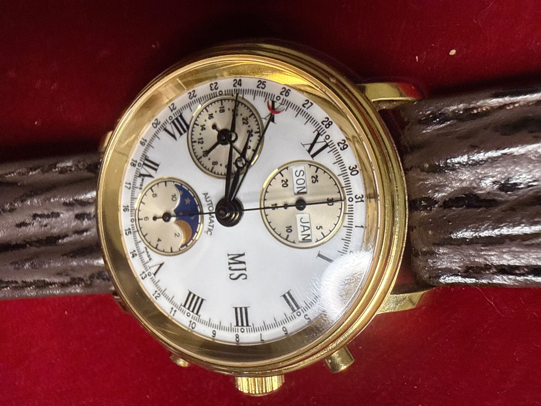 Uhren: MJS Tripeldate Mondphase 37 mm – Gebraucht aus Pfeffingen von Allhandelklgwatches 1