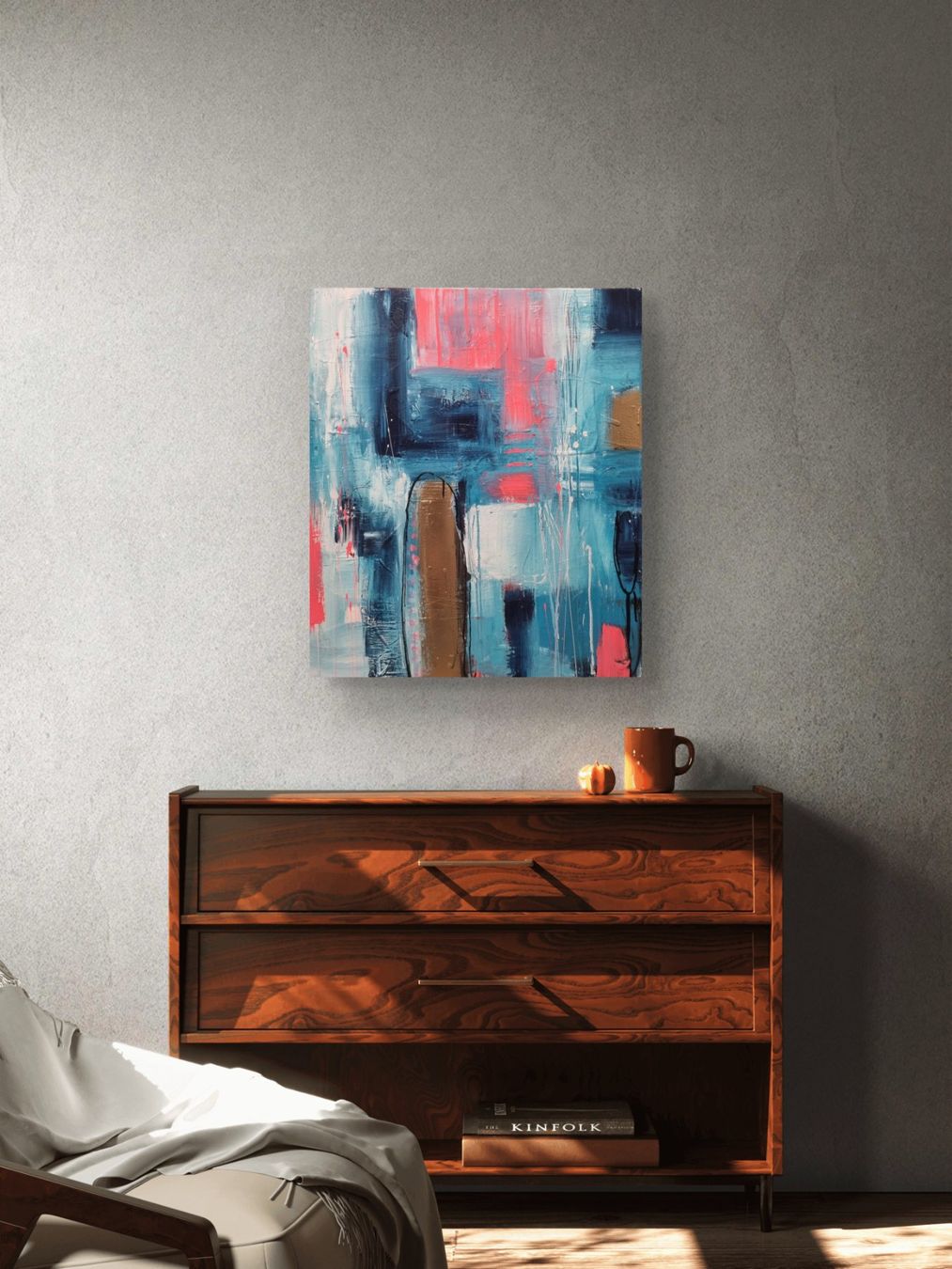 Dipinti: Originales abstraktes Gemälde 70x60cm – Nuovo (secondo la descrizione) da Urdorf venduto da Contra8 4