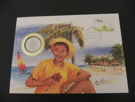 Münzbrief - 1986 - Aruba 1 Florin 1988