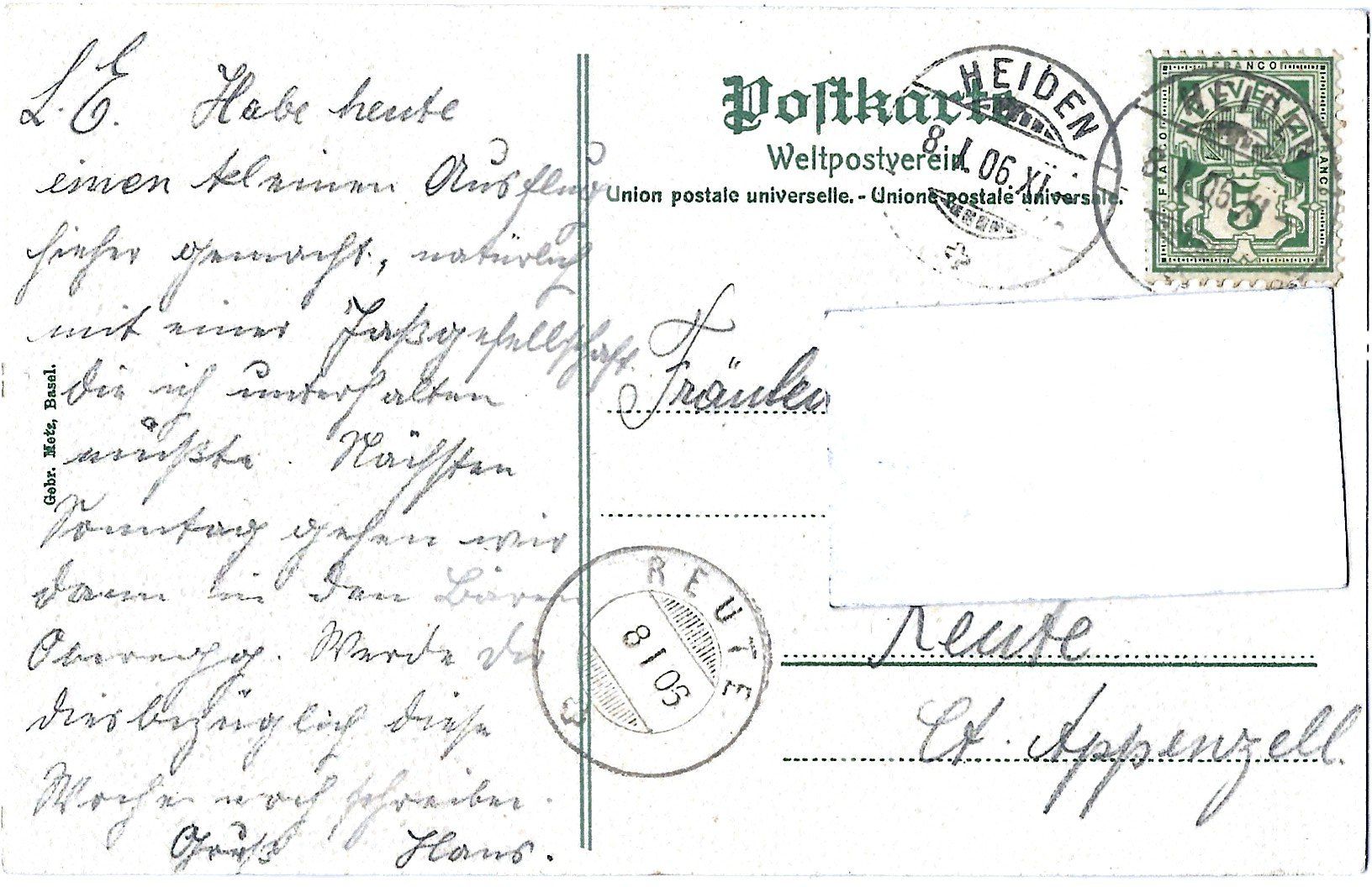Cartoline postali: 29102   St.  Gallen.  -  Rosenberg,  Villa  Stauder. – Usato da Bütschwil venduto da Jackson1A 1