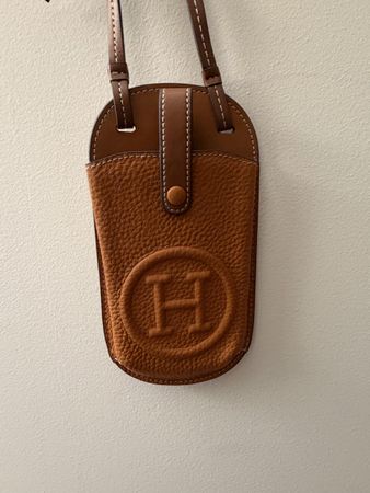 Phone/ card holder leather bag