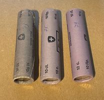 3 alte 10 Rappen Münzstätte-Originalrollen 1973 1975 1979