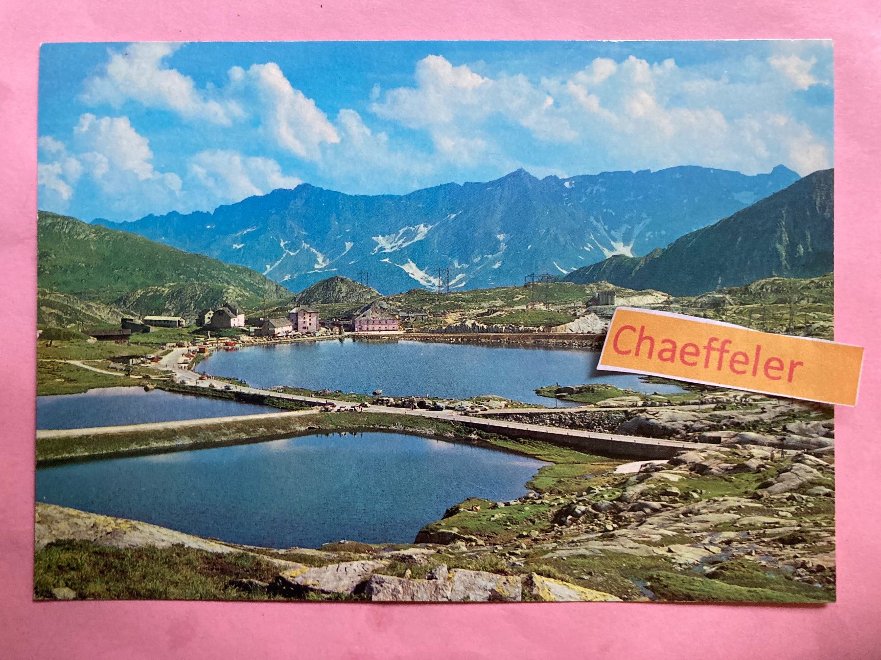 Cartoline postali: 1984 San Gottardo, Gotthardhospiz – Usato da Zürich venduto da Chaeffeler