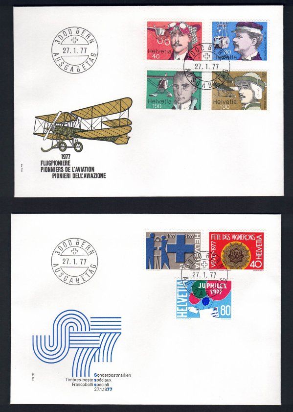 Tutti i francobolli: CH Ersttagsbriefe Sammlung Jahr 1977 – Nuovo (secondo la descrizione) da Pfäffikon ZH venduto da Romulus