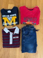 Kleiderpaket Grösse 92: 1 Jeans & 3 langarm Shirts