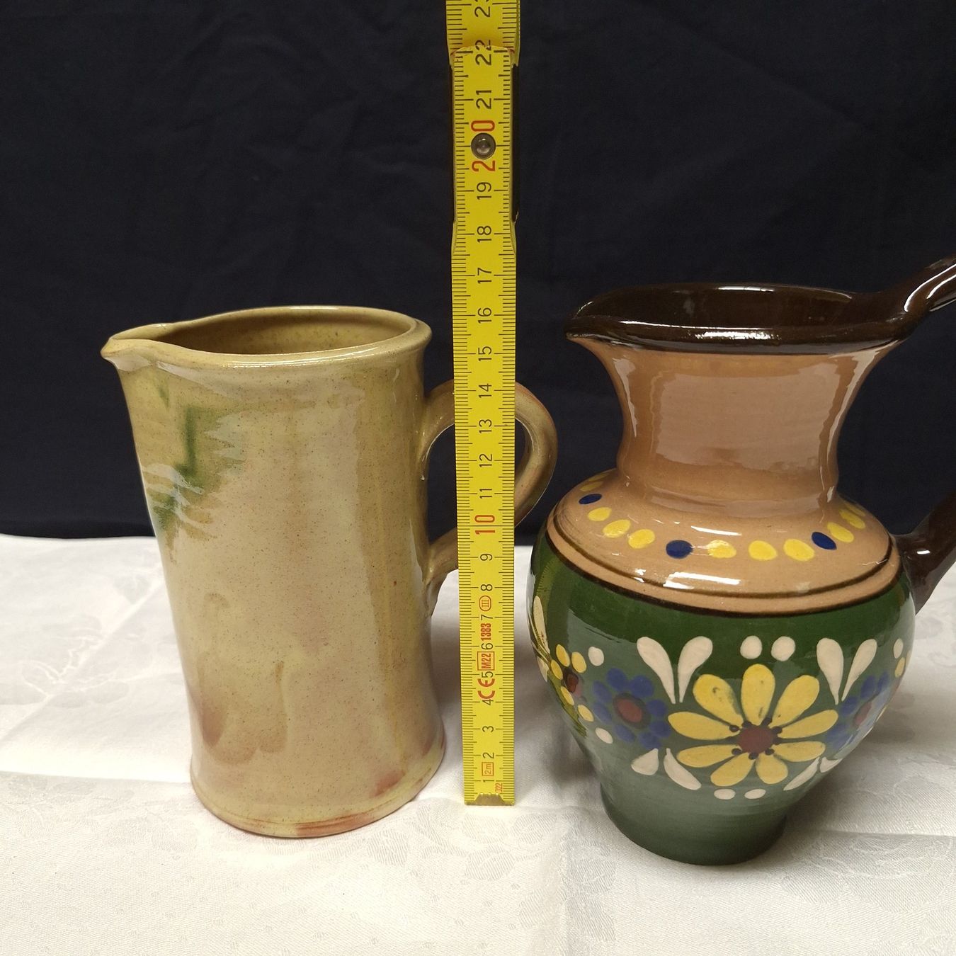 Caraffe: 2 rustikale Keramik Krüge – Usato da Winterthur venduto da Goldpipau 9