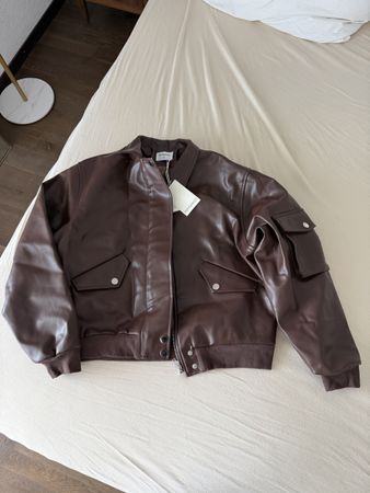 Peppermayo Lederjacke oversized